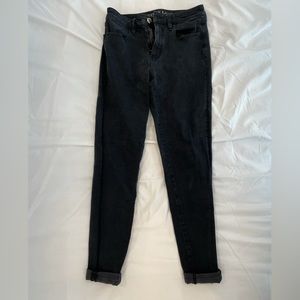 American Eagle Black High Waisted Skinny Jeans
